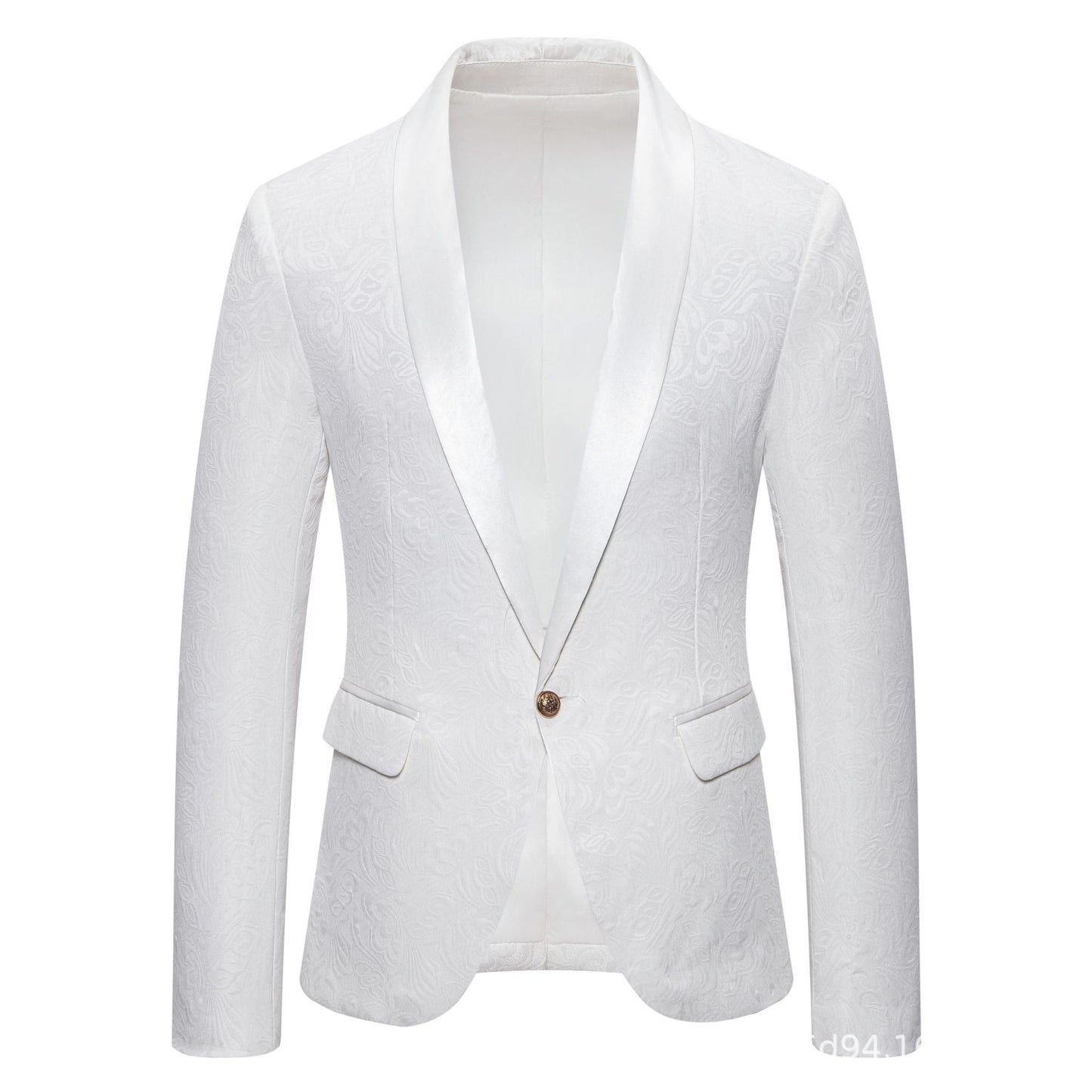 A0004 Men's Casual Suit Male Best Man Suit Foreign Trade Jacquard Suit Banquet Master of Ceremonies Dress Men's Jacket